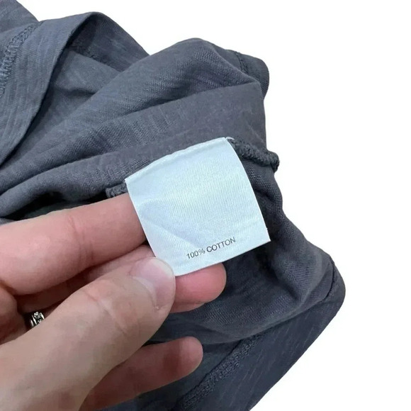 Cremieux Gray Garment Dyed Cotton T-Shirt M - Picture 4 of 4